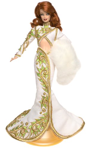 【中古】【未使用・未開封品】バービー人形 Barbie Radiant Redhead Barbie Doll Bob Mackie - Red Carpet Collection Limited Edition (2001)