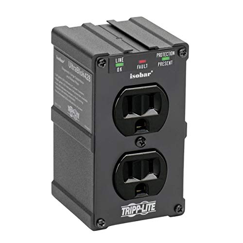 š̤ۡѡ̤ʡTripp Lite Isobar Surge Protector Wall Mount Direct Plug In 2 Out 1410 Jle - Surge protector - 15 A - AC 120 V - 1.8 kW - output connec