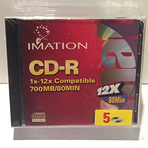 yÁzygpEJizImation CDR 700?MB 80Corp 24?X -retail 5pk ( 41176?)