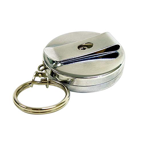 【中古】【未使用・未開封品】Pyramid Clip-On Key Reel, Chrome