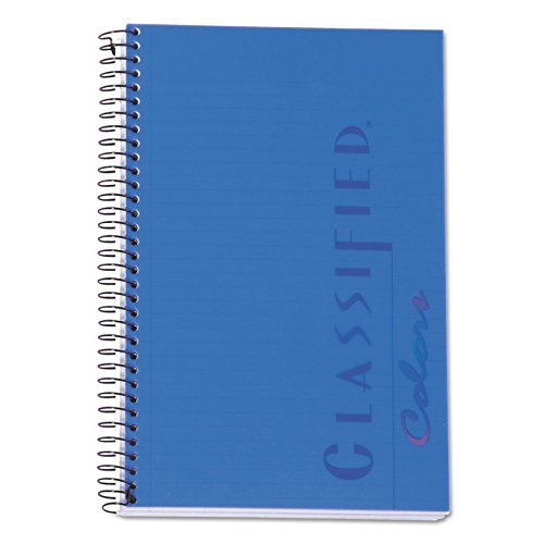 TOPS 73506 Classified Colors Business Notebook indigo plastic cover 20 lb white 100 SH per BK