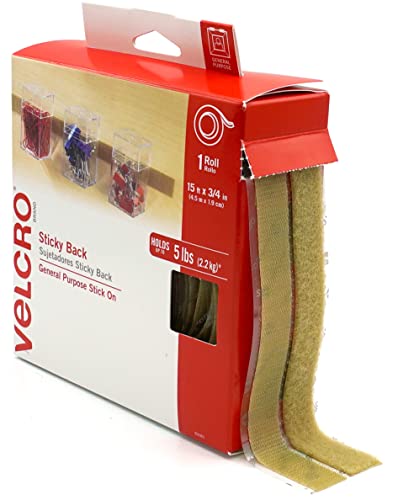 【中古】【未使用 未開封品】VELCRO(R) ブランド BACK(R) 粘着テープ 3/4 X 15 039 -ベージュ
