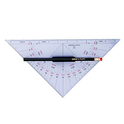 Weems & Plath Marine Navigation Protractor Triangle with Handle by Weems & Plath