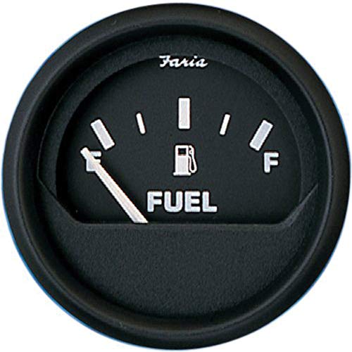 【中古】【未使用・未開封品】Faria 12801 Euro Fuel Level Gauge (3003.3421), Black(4.0)