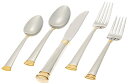 【中古】【未使用・未開封品】Lenox Eternalゴールド5-piece Place Flatware設定???ステンレススチール