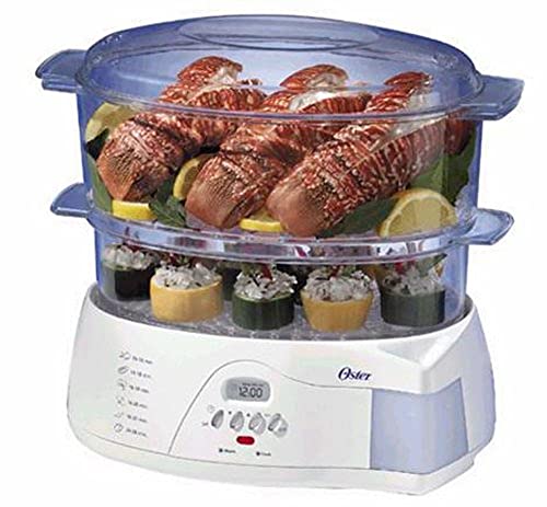 yÁzygpEJizOster 5712 Electronic 2-Tier 6.1-Quart Food Steamer, White@t[hX`[}[ [sAi]