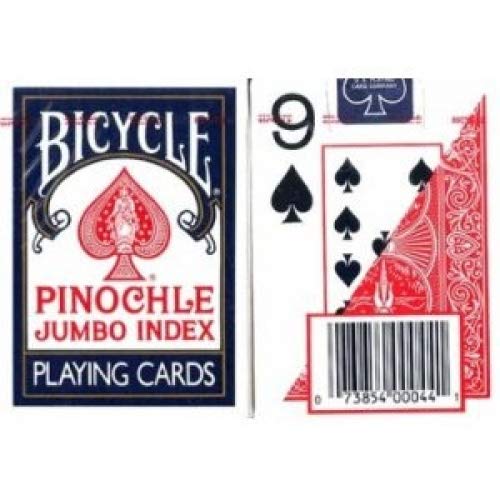 Large Print Pinochle Playing Cards - 2 Deck Gift Set