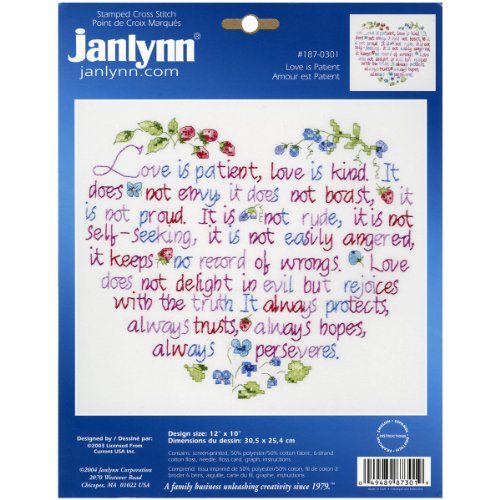 Other - 【中古】【未使用・未開封品】Love Is Patient Stamped Cross Stitch Kit-12