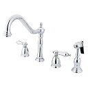 楽天AJIMURA-SHOP【中古】【未使用・未開封品】Kingston Brass KB1791ALBS Heritage 8-Inch Centerset Kitchen Faucet, Polished Chrome by Kingston Brass