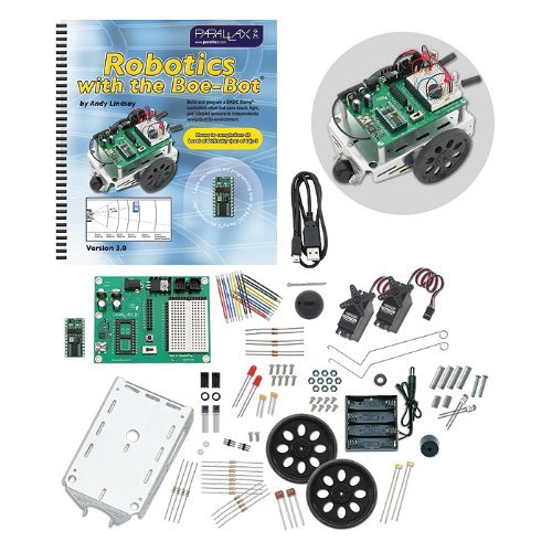 【中古】【未使用・未開封品】Parallax-28832 Programmable Boe-Bot Robot Kit - USB Version (non-solder) by Parallax by PARALLAX