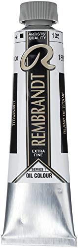 Rakuten - 【中古】【未使用・未開封品】レンブラント油絵具　9号（40ml）　チタニウムホワイト (サフラワー)