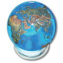 【中古】【未使用・未開封品】Aqua Crystal Earth Sphere with Natural Earth Continents, Glass Stand Included, 1.4 Inch Diameter by Marbles, Globes & Gifts
