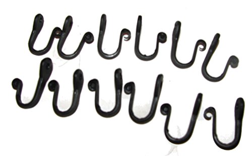 【中古】【未使用・未開封品】Wrought Iron Hooks-Nail Hooks-One Dozen Small-Hand Made