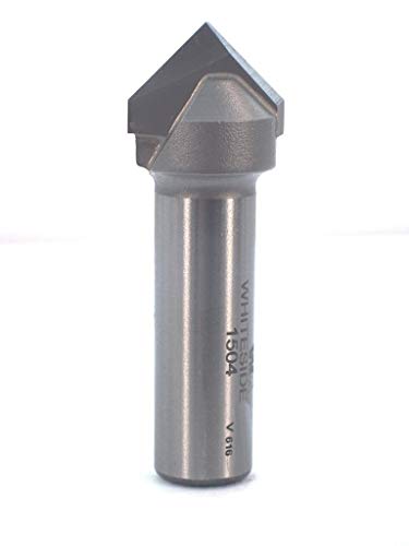š̤ۡѡ̤ʡWhiteside Router Bits 1504 V-Groove Bit with 90-Degree 3...