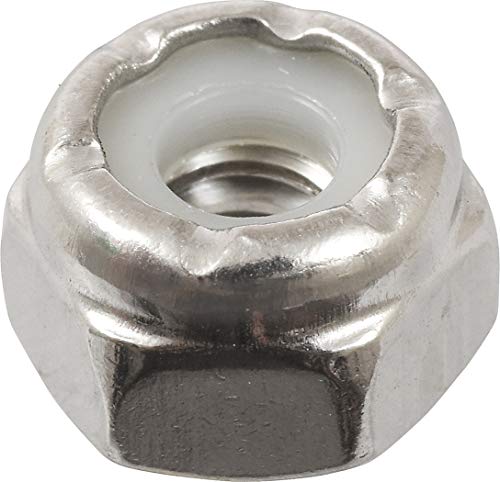 The Hillman Group 829716 10 by 24-Inch Stainless Steel Nylon Insert Locknut, 100-Pack by The Hillman Group