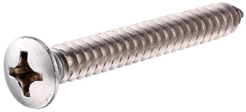 【中古】【未使用・未開封品】(1) - The Hillman Group 823694 Stainless Steel Oval Head Phillips Sheet Metal Screw, 25cm x 3.2cm, 100-Pack
