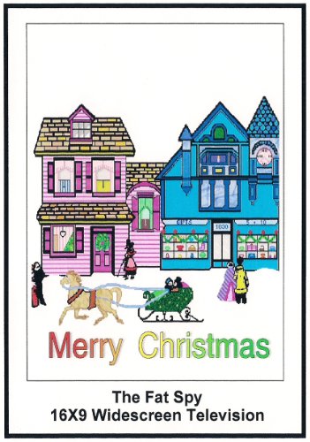 【中古】【未使用・未開封品】The Fat Spy: 16x9 Widescreen TV.: Greeting Cards: Merry Christmas
