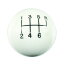 š̤ۡѡ̤ʡHurst 1630056 White 6-Speed Classic Shifter Knob