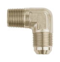 【中古】【未使用・未開封品】Aeroquip FCE2034 ニッケルめっきアルミ -06 AN オス→ 1/4インチ (0.6cm) NPT オス 90度アダ...