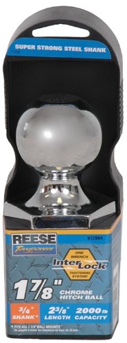 Steel Interlock Hitch Ball, 1-7/8 x 3/4 x 2-3/8 In. -72804