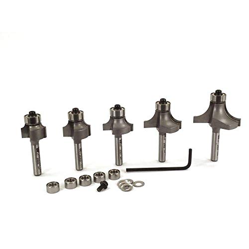 š̤ۡѡ̤ʡWhiteside Router Bits 502 Round Over and Beading Set wit...