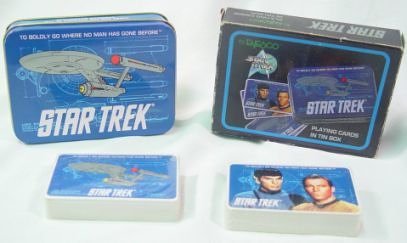 š̤ۡѡ̤ʡStar Trek Playing Cards in Tin Box by Enesco