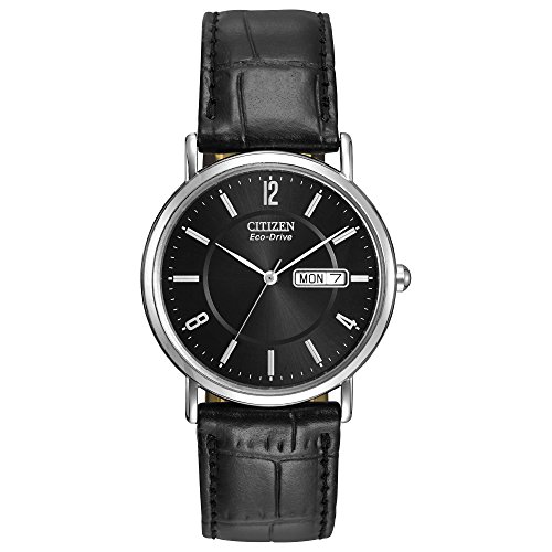 š̤ۡѡ̤ʡCitizen Men's 36mm Black Leather Stainless Steel Case So...