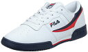 【中古】【未使用・未開封品】Fila メンズ オリジナル フィットネス リア クラシック スニーカー, ホワイト/ネイビー/レッド, 10