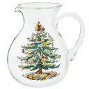 【中古】【未使用・未開封品】Spode Christmas Tree Glass Pitcher by Spode