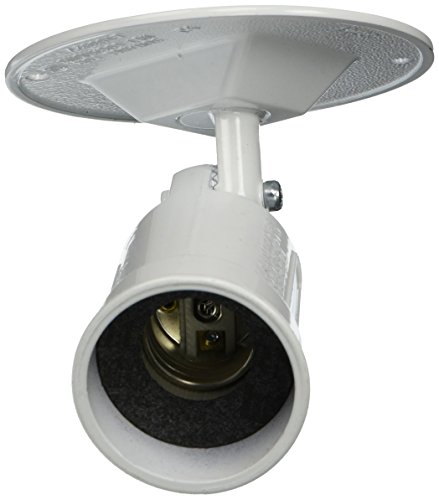 (White) - Hubbell-Bell 5624-1 Weatherproof Lampholder and Cover Combination, White