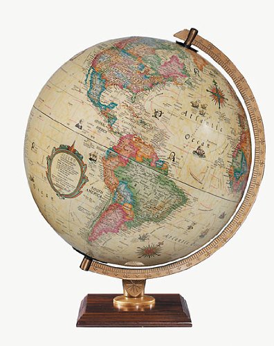 【中古】【未使用・未開封品】Replogle Globe 地球儀 Illuminated Carlyle Globe 地球儀, Antique Ocean, 12インチ Diameter 【並行輸入品】