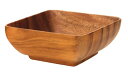 【中古】【未使用・未開封品】Pacific Merchants Acaciaware 6- by 6- by 3-Inch Acacia Wood Square Bowl by Pacific Merchants Trading