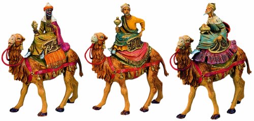 Fontanini by Roman Three Kings on Camels Set 3-Piece 5-Inch Each 