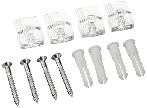 【中古】【未使用・未開封品】OOK 50225 1/4-Inch 20-Pound Plastic Mirror Holder, 4-Piece by Ook