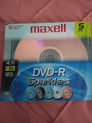 【中古】【未使用・未開封品】DVD - R Sparklers 5?Assorted色4.7?GB 8?x 120分