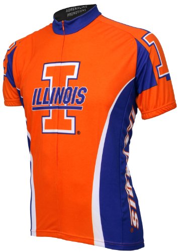 yÁzygpEJizNCAA Illinois Fighting Illini Cycling Jersey