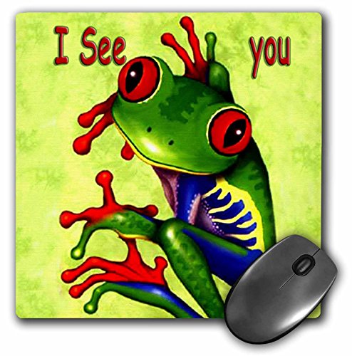 SHARP - 【中古】【未使用・未開封品】3drose LLC 8?x 8?x 0.25インチマウスパッド、Frog I See You ( MP _ 1313?_ 1?)