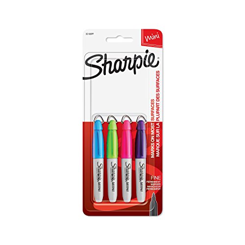【中古】【未使用 未開封品】Sharpie ミニ 油性マーカーペン 4-Count