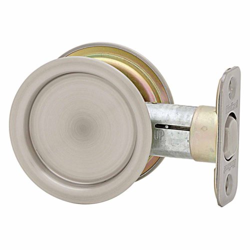Rakuten - 【中古】【未使用・未開封品】Kwikset 334 ラウンドホール/クローゼットポケットドアロック アンティークニッケル