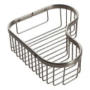 【中古】【未使用・未開封品】(Satin Nickel) - Ginger K-1418-H2-0 505L/SN Splash Large Corner Basket, Satin Nickel