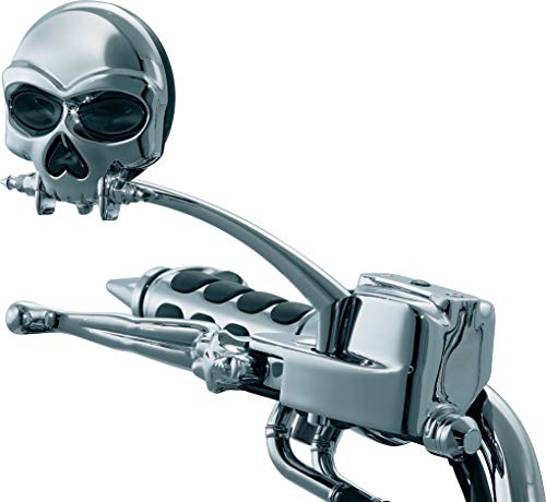 Kuryakyn 1450 オートバイ ハンドルバー アクセサリー:ゾンビ スカル…