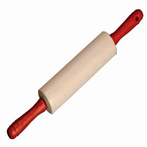 【中古】【未使用・未開封品】J.K. Adams 7-Inch Maple Bakers Rolling Pin with Red Handles by J.K. Adams