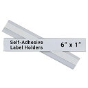 yÁzygpEJiz(2.5cm x 15cm, Removable/Best Value Open Edge) - C-Line 87627 Self-Adhesive Label Holders, Top Load, 1 x 6, Clear (Pack of 50)