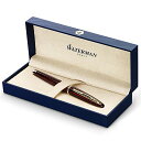 【中古】【未使用 未開封品】Waterman Carene Gift Box includes Medium Nib Gold Trim Fountain Pen - Amber Lacquer 万年筆 (並行輸入品)