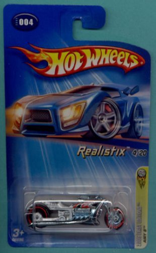 【中古】【未使用・未開封品】Mattel Hot Wheels 2005 1:64 Scale Silver Airy 8 Die Cast Motorcycle #004