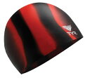 【中古】【未使用・未開封品】(Black/Red) - Tyr Multi Silicone Swim Cap Black/Red
