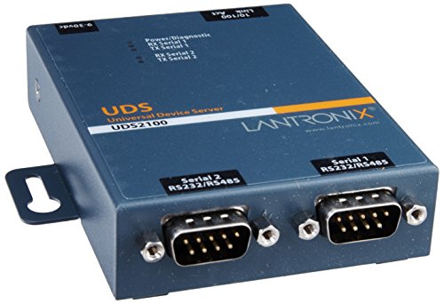 【中古】【未使用 未開封品】Lantronix Device Server UDS2100 Two Port Serial (RS232/ RS422/ RS485) to IP Ethernet - Device server - 2 ports - 10Mb LAN, 100Mb LAN, R