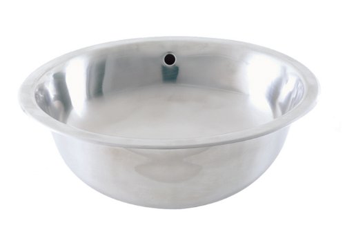 Decolav 1300-B Brushed Undermount Lavatory with Overflow, Stainless Steel by Decolav