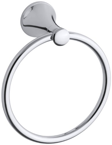 (Polished Chrome) - KOHLER K-13435-CP Coralais Towel Ring, Polished Chrome