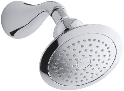 (Polished Chrome) - KOHLER K-16166-CP Revival Single-Function Showerhead, Polished Chrome
